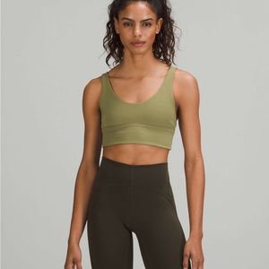 Lululemon Athletica Olive Green Crop Top